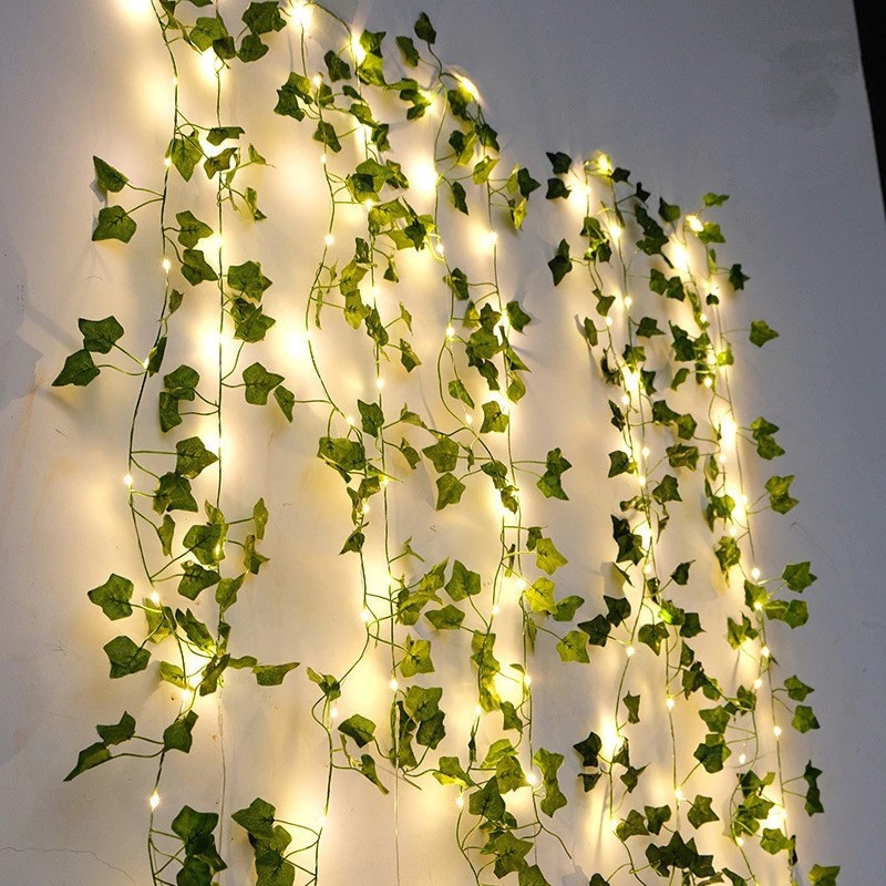 Baby Nursery Light - 2M Green Leaf String Lights Artificial