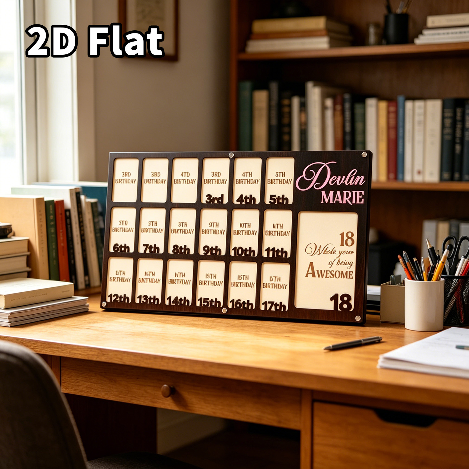Baby Nursery Decor - 1Pc Custom Grade Photo Frame Wooden