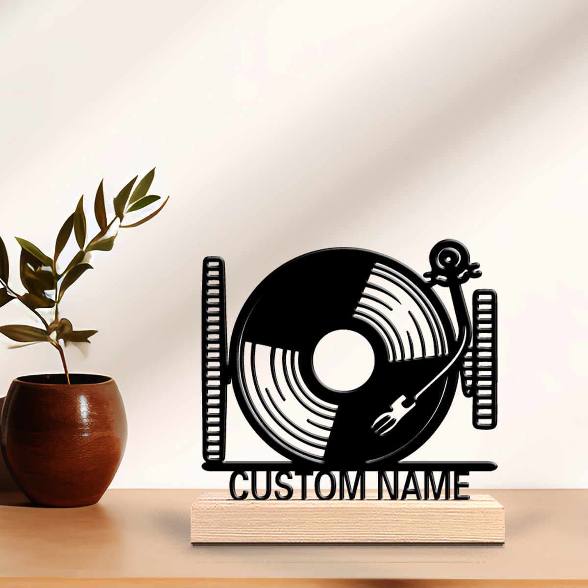 Baby Nursery Decor - 1pc Cute Personalized Custom record player