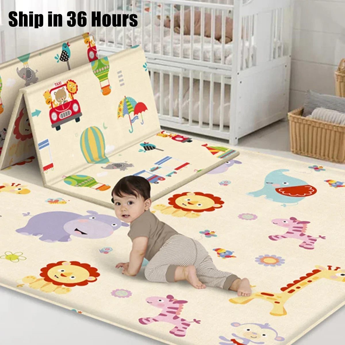 Foldable Non-Toxic Baby Play M - Baby Nursery Games review and price