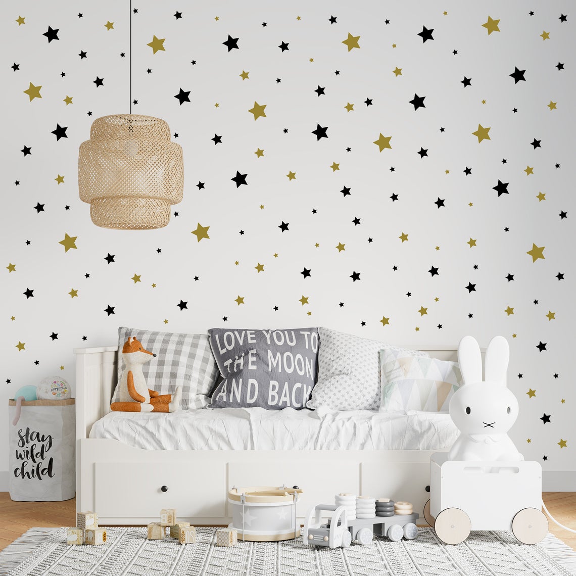Cartoon 65Pcs Star Wall Sticke - Baby Nursery Design review and price