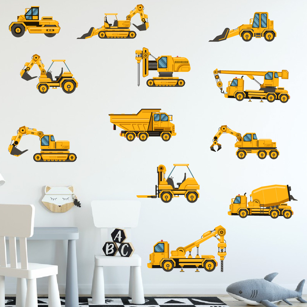 Cartoon Excavator Engineering  - Baby Nursery Design review and price