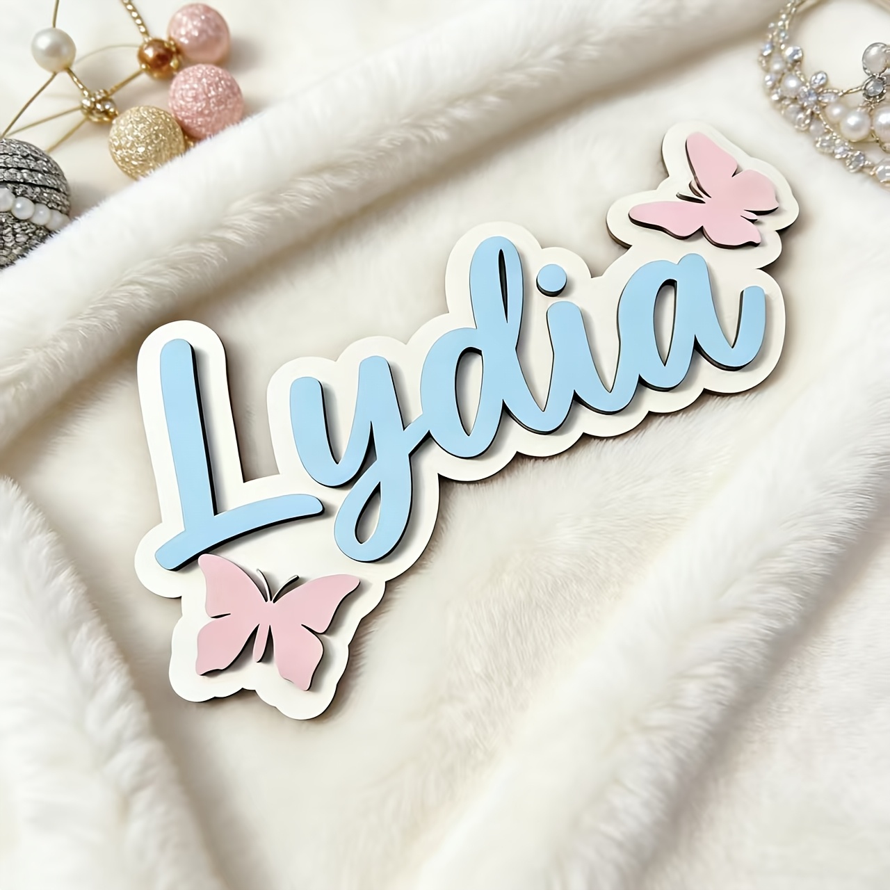 Personalized Blue & Pink Butte - Baby Nursery Decor review and price
