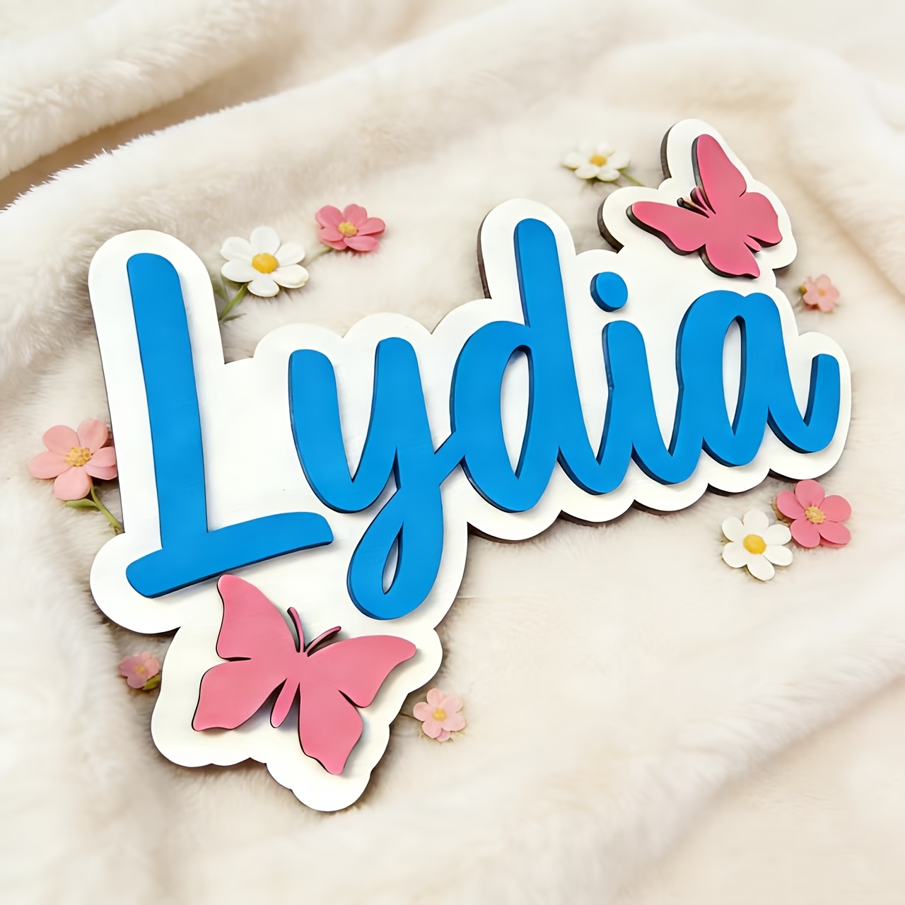 Personalized Blue & Pink Butte - Baby Nursery Decor review and price