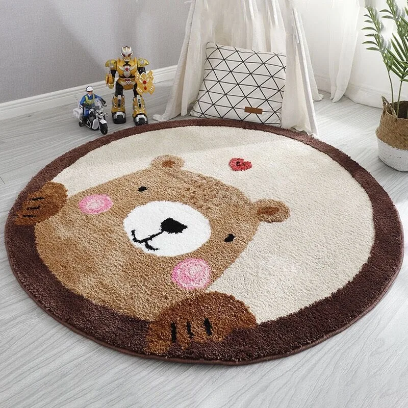 VIKAMA Cartoon Round Imitation - Baby Nursery Rug review and price