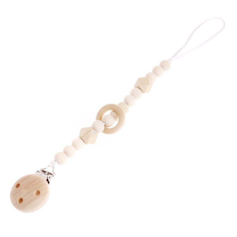 Baby Pacifier Clip Chain Woode - Baby Nursery Hospital review and price