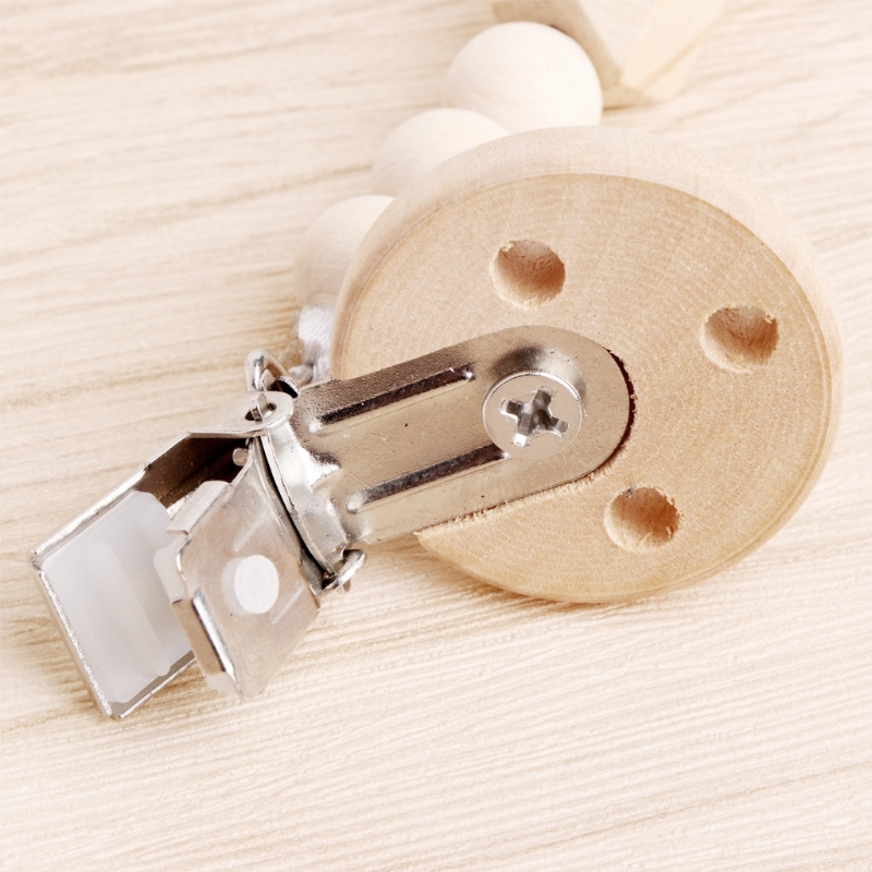 Baby Pacifier Clip Chain Woode - Baby Nursery Hospital review and price