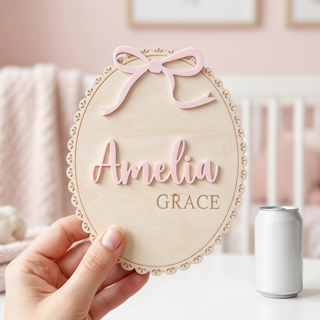 1Pc Custom Bow Lace Edge Baby  - Baby Nursery Decor review and price