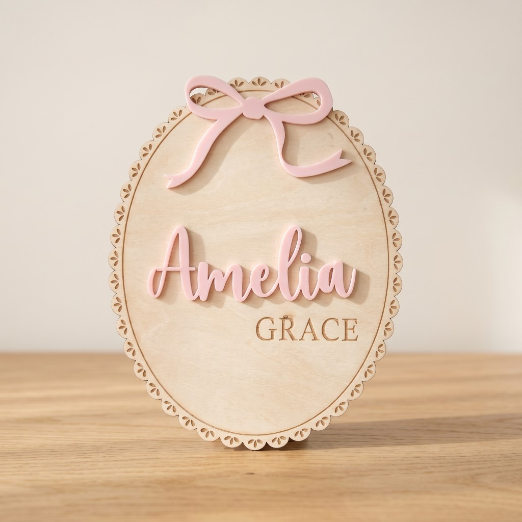 1Pc Custom Bow Lace Edge Baby  - Baby Nursery Decor review and price