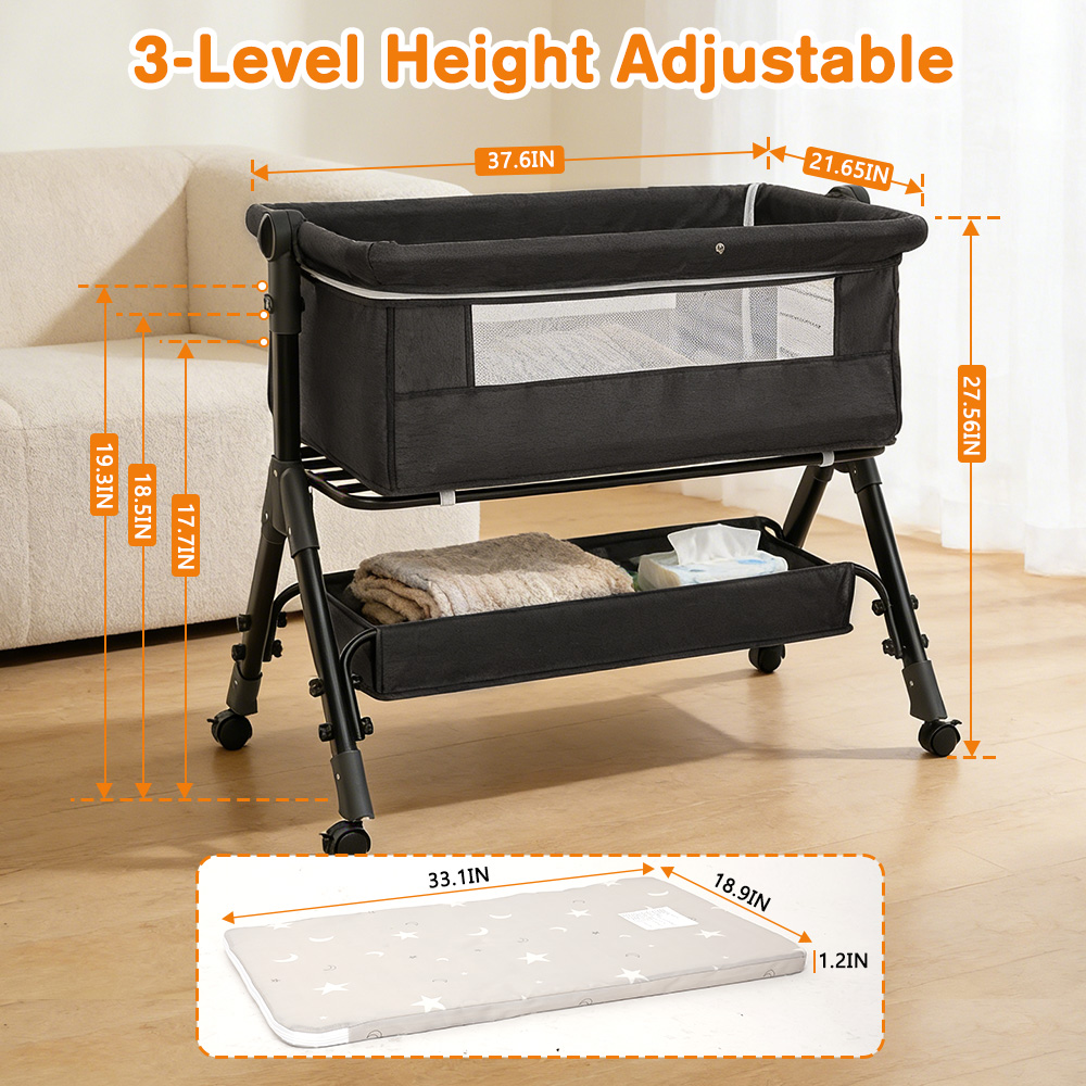 3 in 1 Baby Bassinet Bedside S - Baby Nursery Hamper review and price
