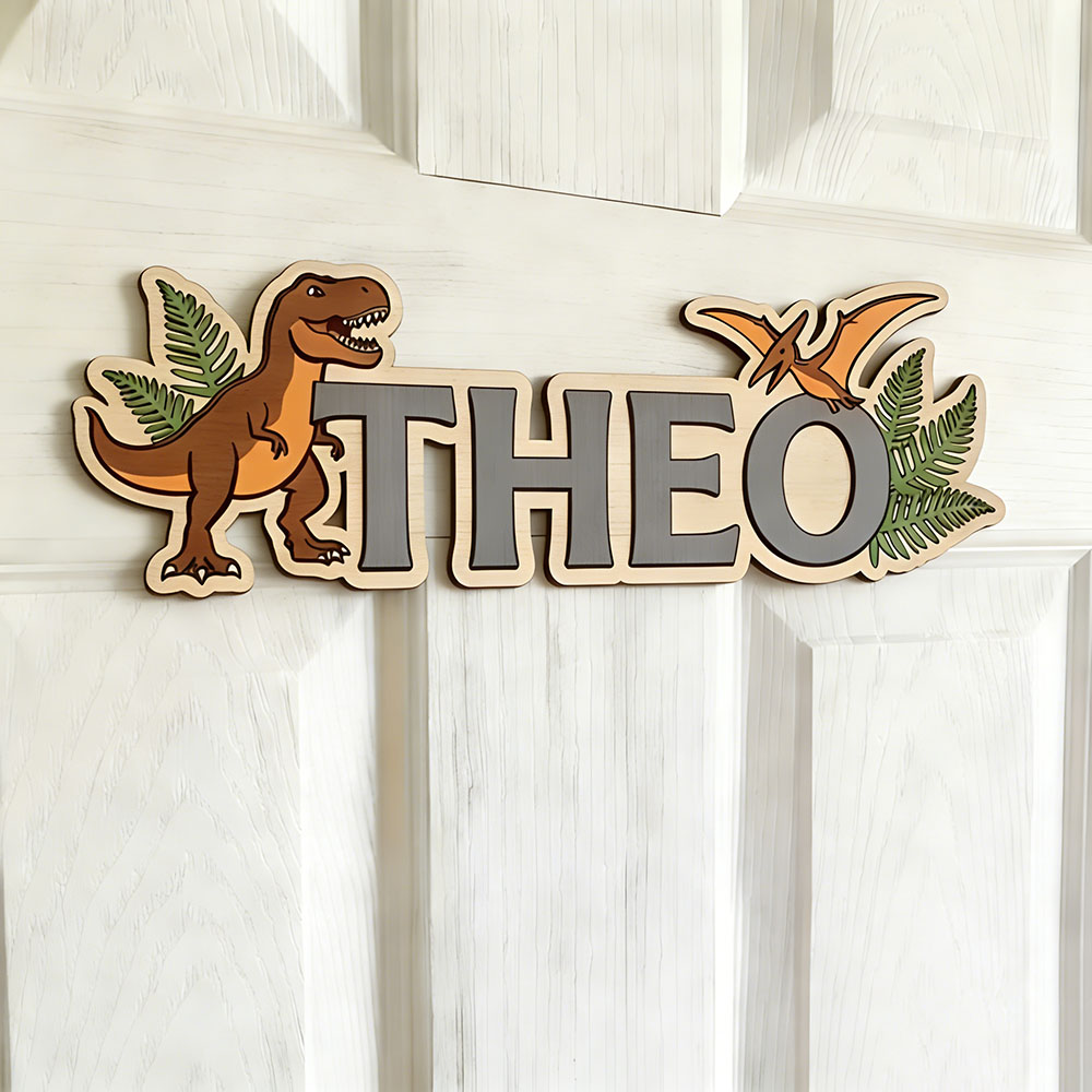 Personalized Dinosaur Name Sig - Baby Nursery Decor review and price