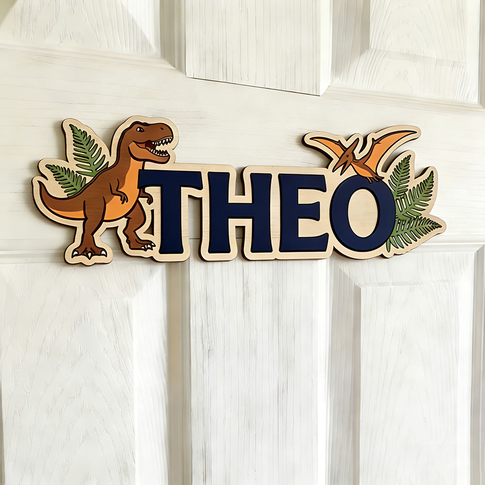 Personalized Dinosaur Name Sig - Baby Nursery Decor review and price