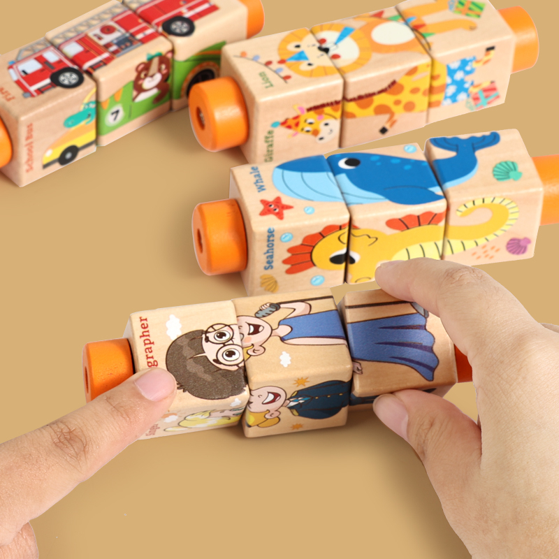 Baby Wooden Rotating Jigsaw Pu - Baby Nursery Games review and price