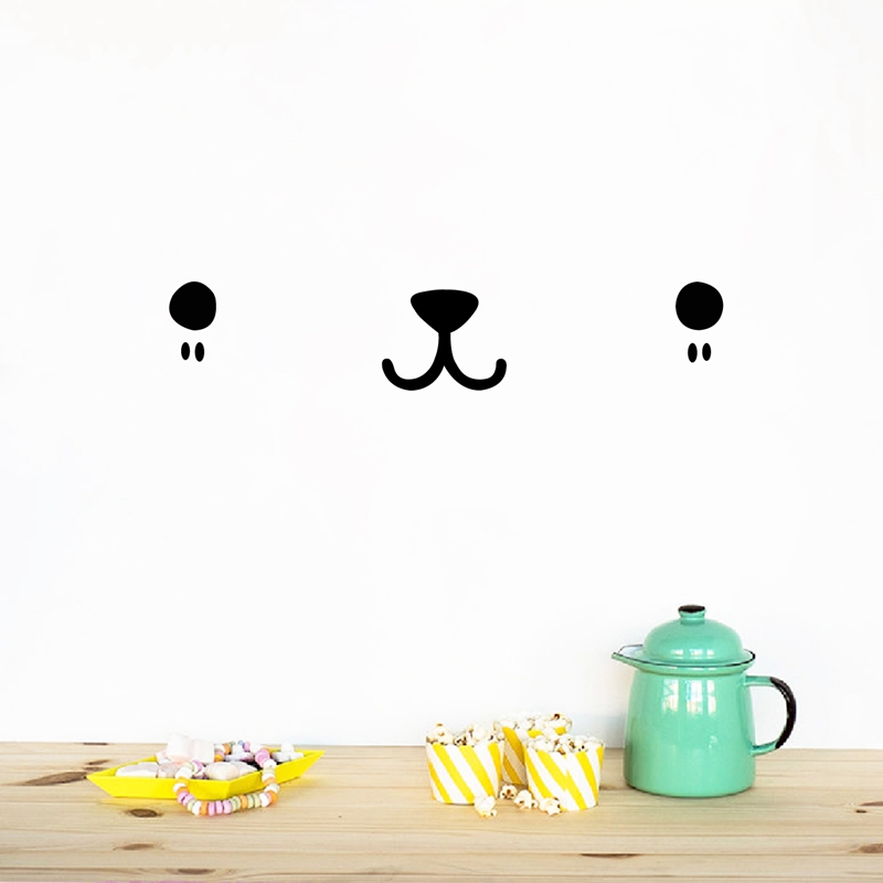 Cute Kawaii Face Wall Art Deca - Baby Nursery Design review and price