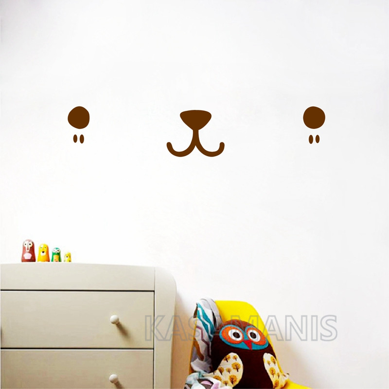 Cute Kawaii Face Wall Art Deca - Baby Nursery Design review and price