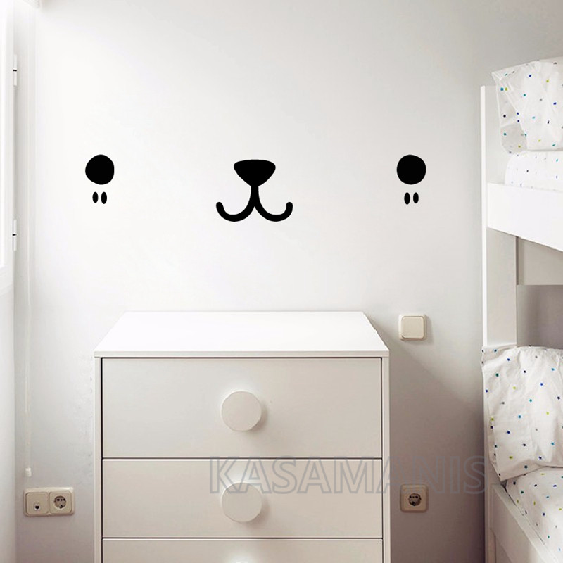 Cute Kawaii Face Wall Art Deca - Baby Nursery Design review and price