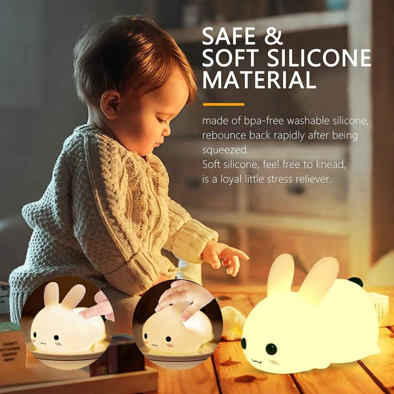 LED Rabbit Night Light Remote  - Baby Nursery Light review and price