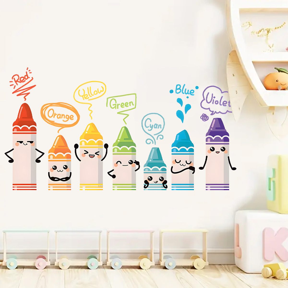 Cartoon Cute Colorful Crayon P - Baby Nursery Design review and price