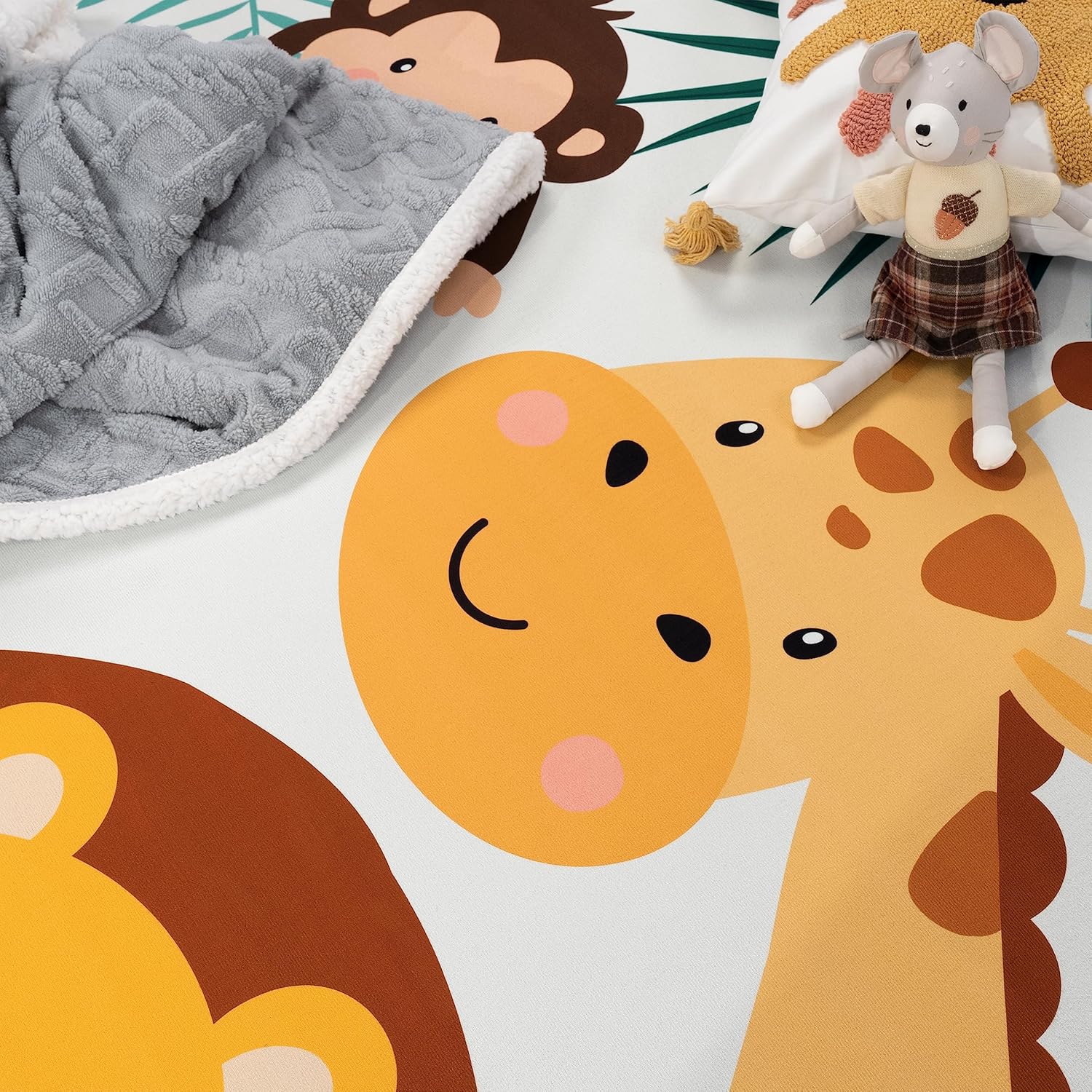 Soft Round Jungle Animal Print - Baby Nursery Jungle Rug review and price