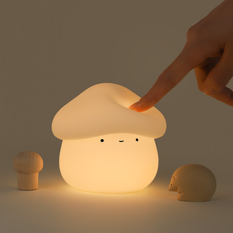 1Pcs Mushroom Head Silicone Ni - Baby Nursery Light review and price