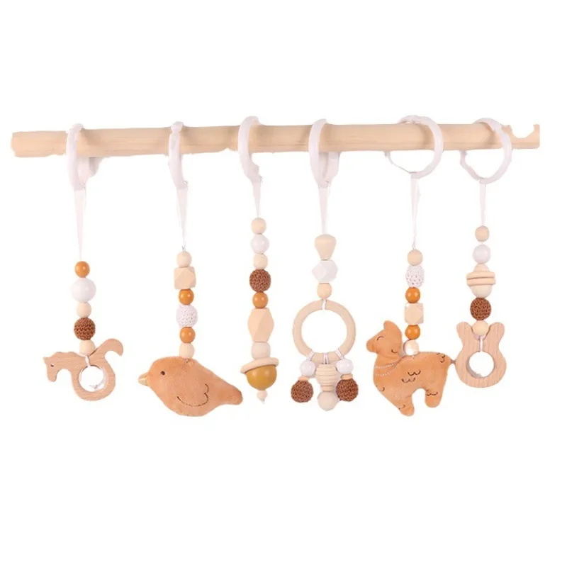 6Pcs Wooden Baby Toys Wooden B - Baby Nursery Hospital review and price