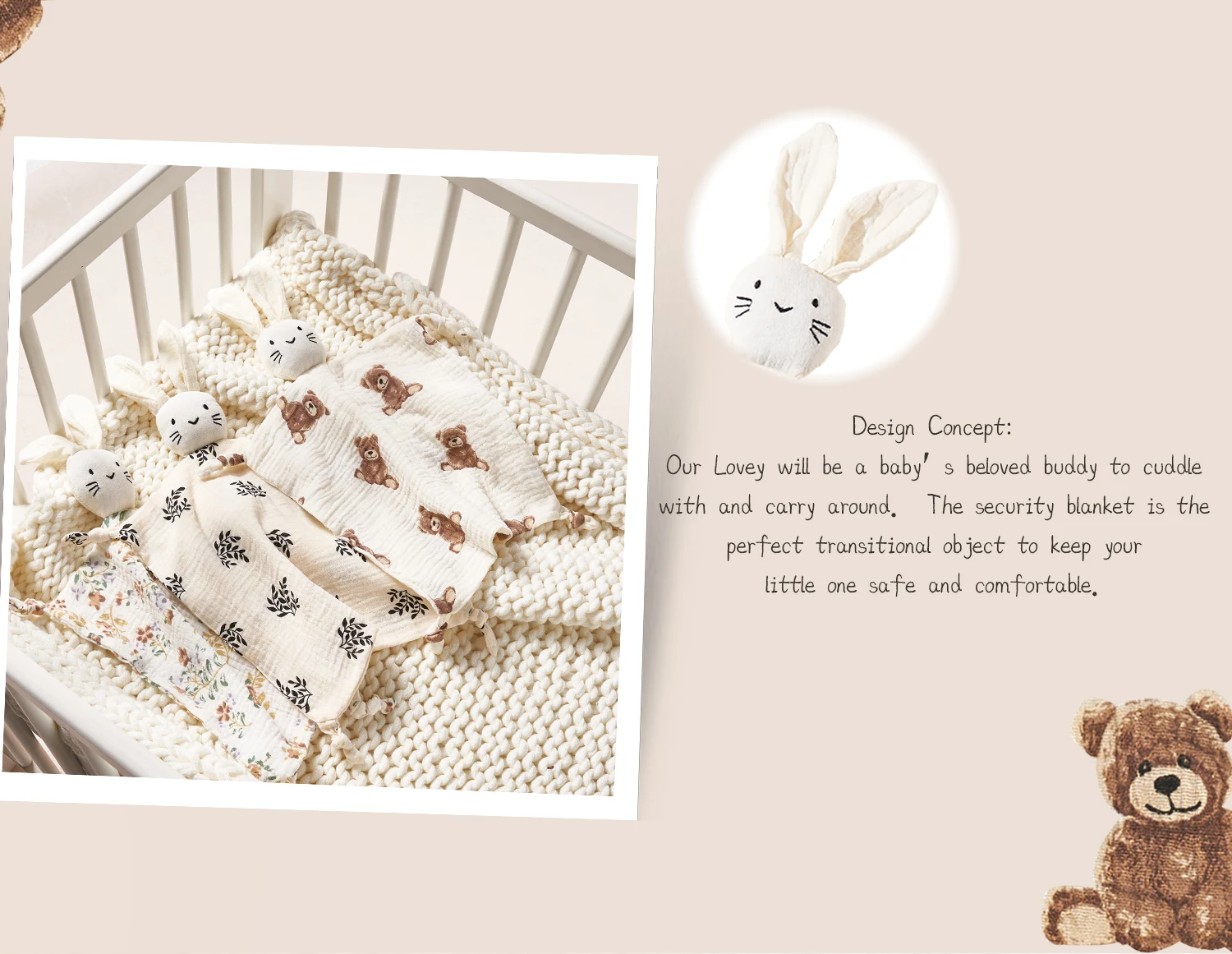 Baby Soothing Towel: Soft Rabb - Baby Nursery Hospital review and price