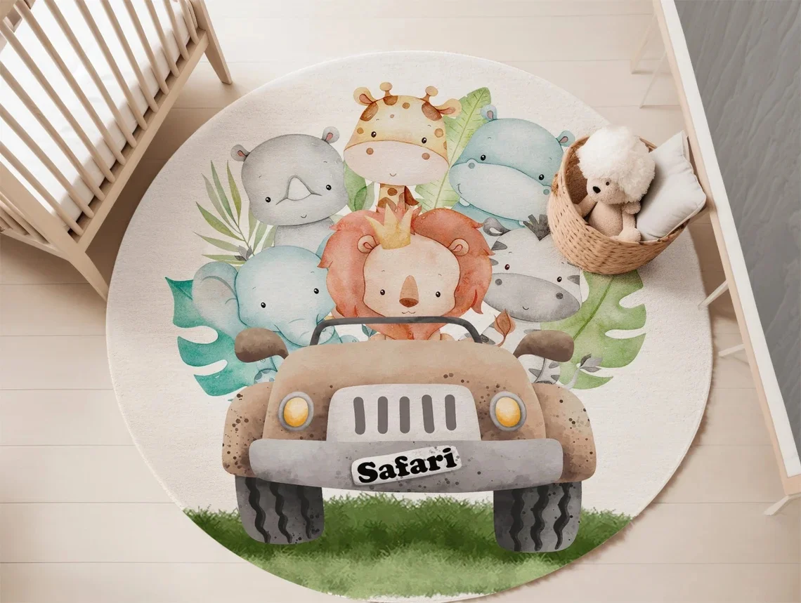Woodland Animals Nursery Rug f - Baby Nursery Rug review and price