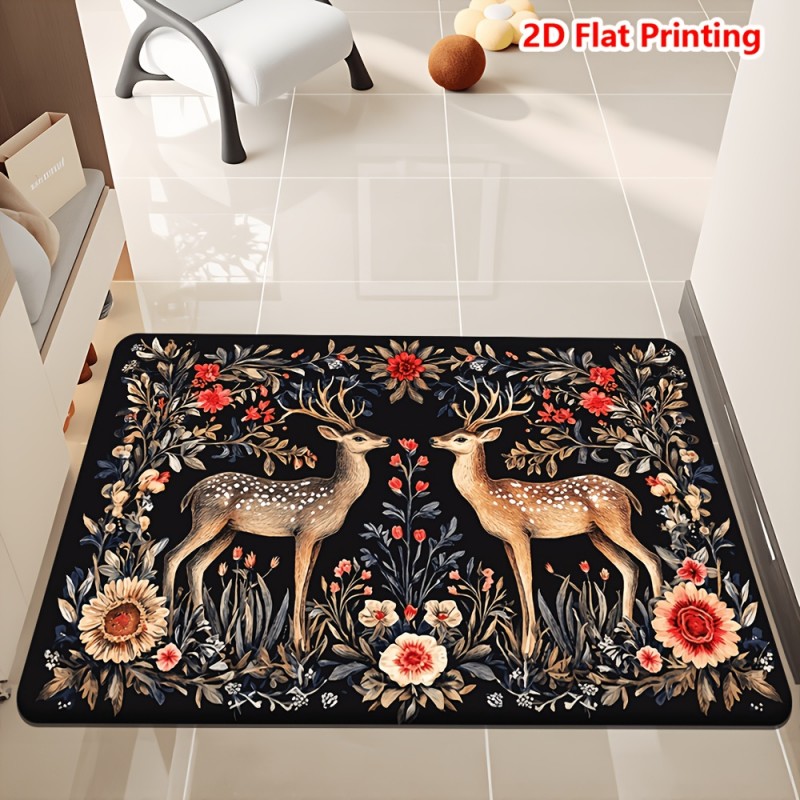 Safari Animals Doormat Elephan - Baby Nursery Jungle Rug review and price