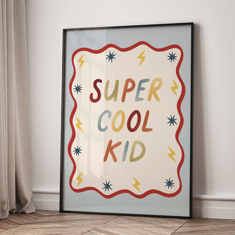 Funny Cartoon Super Cool Kid N - Baby Nursery Design review and price